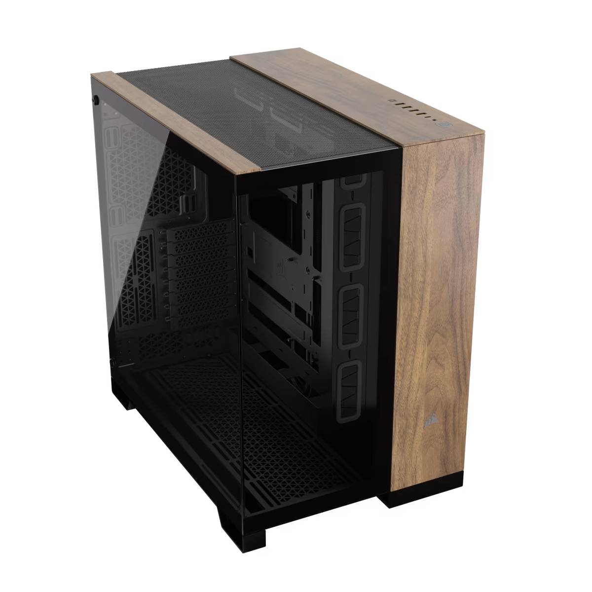 Gabinete Corsair 6500X - Negro-Madera