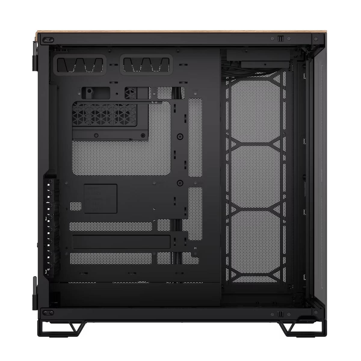 Gabinete Corsair 6500X - Negro-Madera