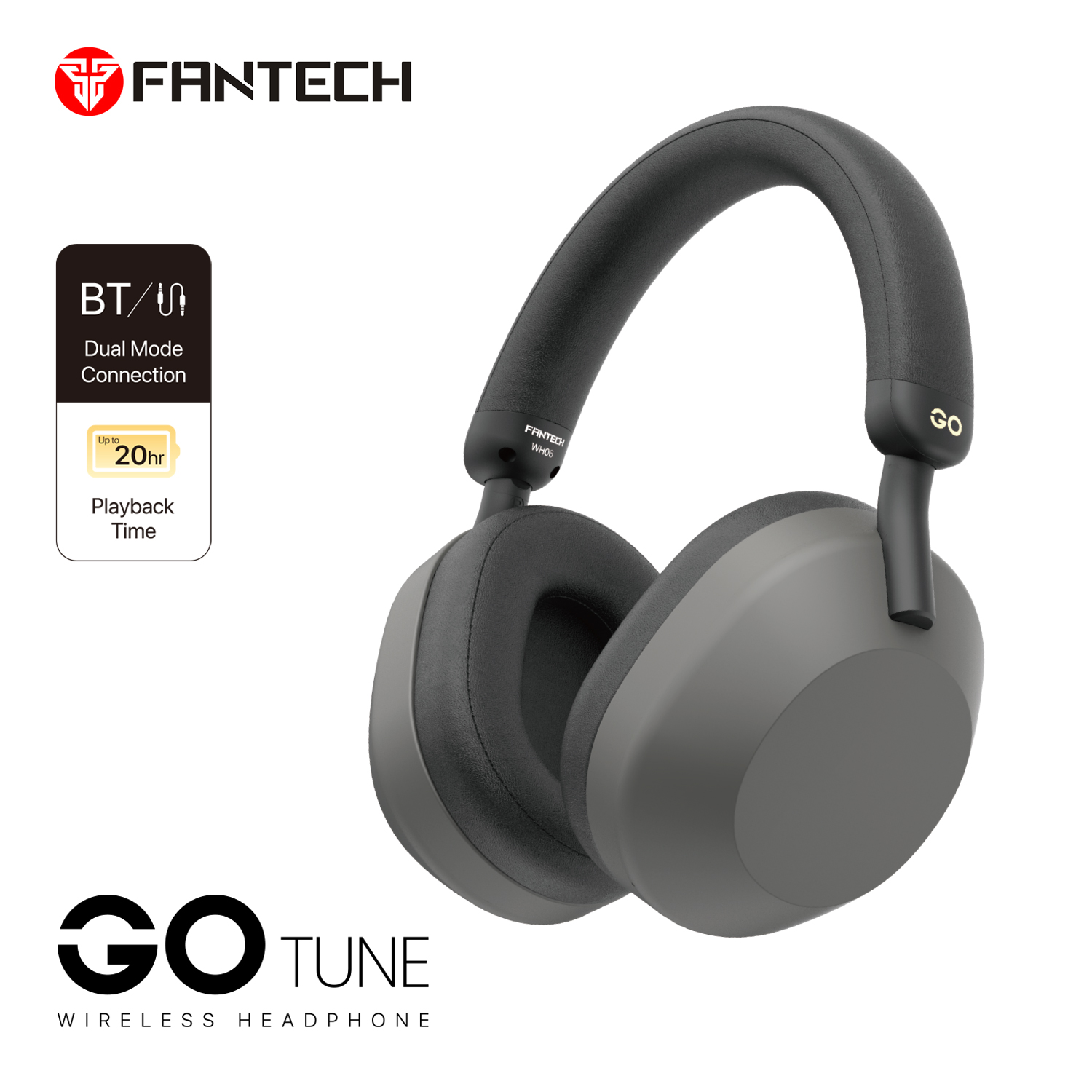 Audifonos Inalámbricos Fantech GO Tune WH06 Black