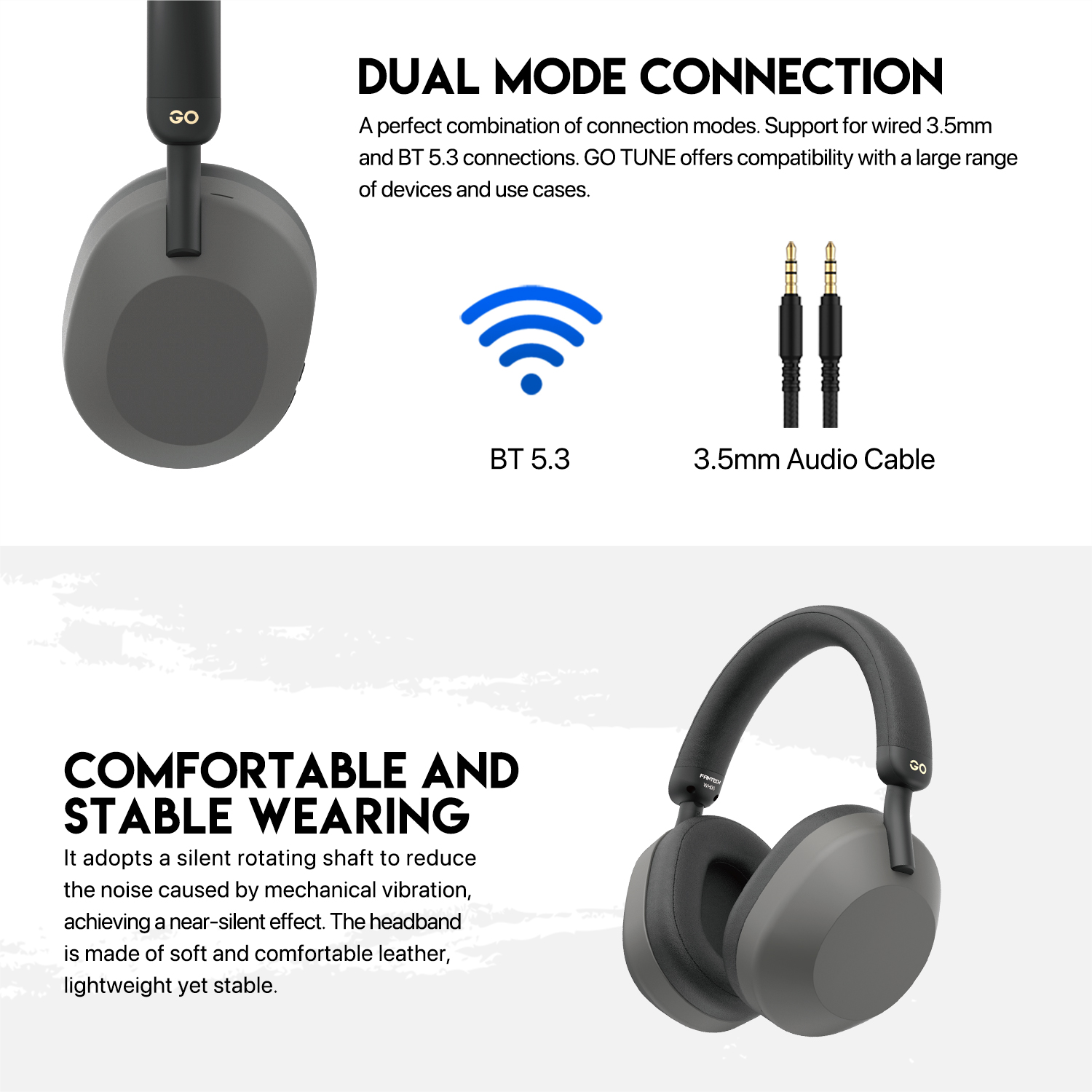 Audifonos Inalámbricos Fantech GO Tune WH06 Black