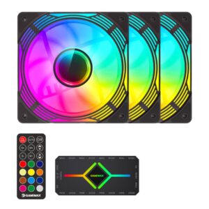 3-Pack Ventiladores Gamemax KF300 120mm Negro