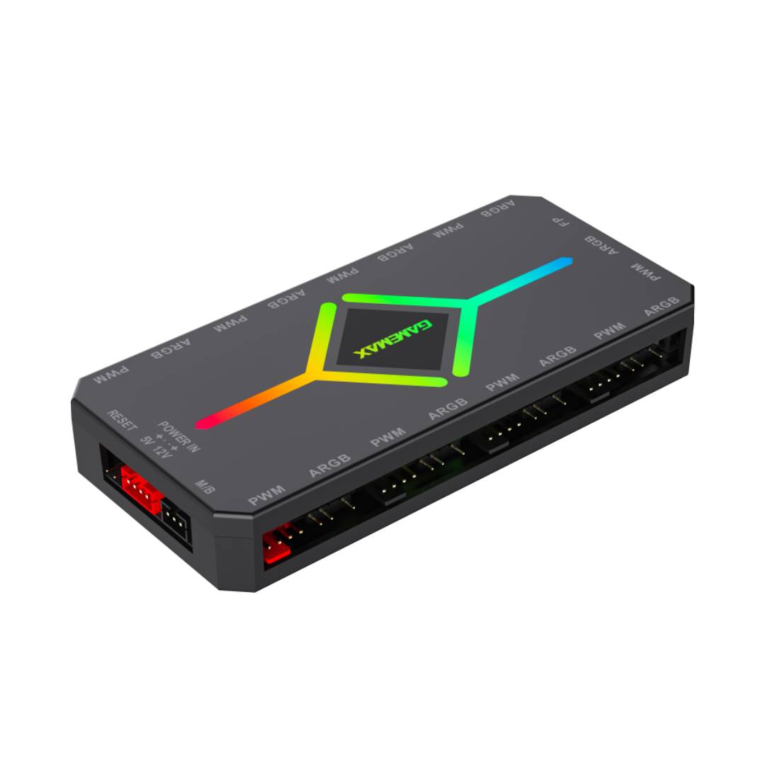 Hub Controlador Gamemax V4.0 ARGB+PWM Negro