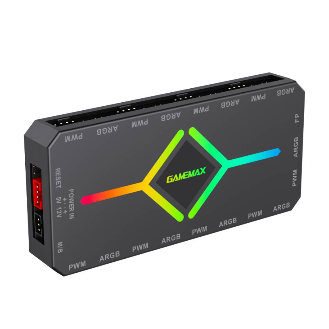 Hub Controlador Gamemax V4.0 ARGB+PWM Negro