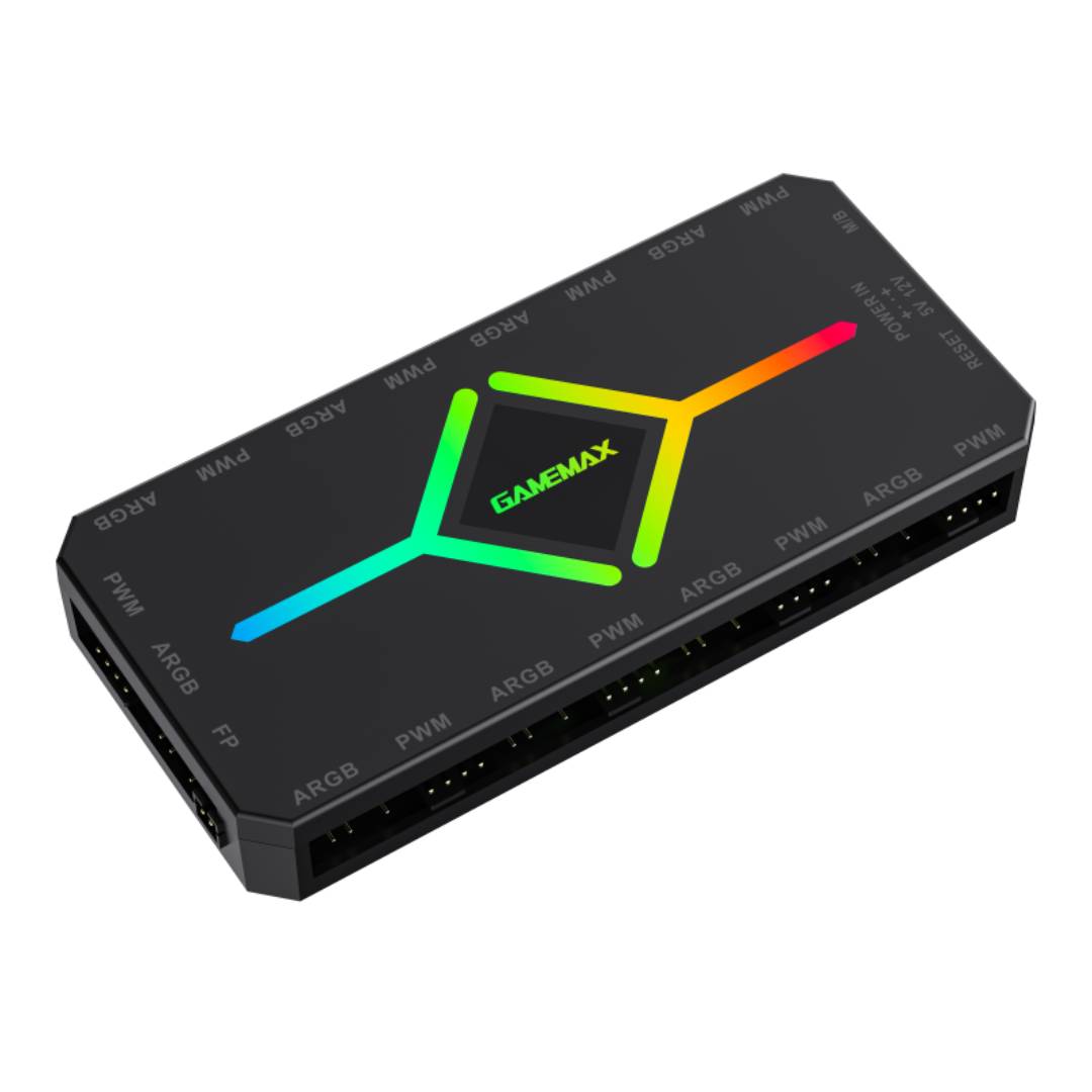 Hub Controlador Gamemax V4.0 ARGB+PWM Negro