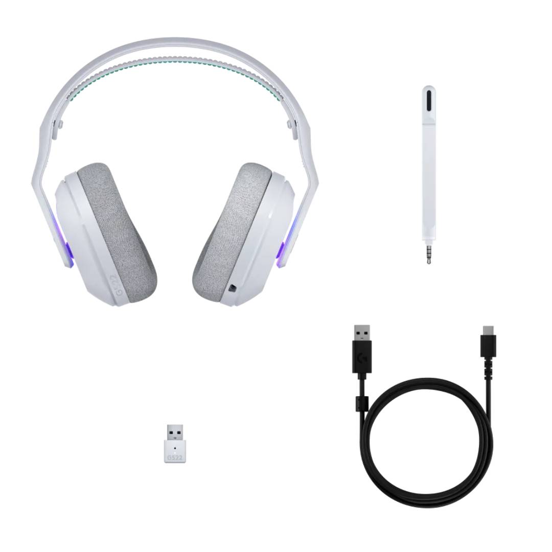 Audifonos Inalambricos Logitech G522 Lightspeed Blanco
