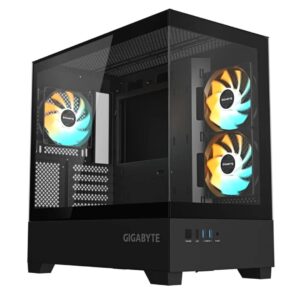 Gabinete Gigabyte C201 Panoramic mATX Vidrio Templado Negro