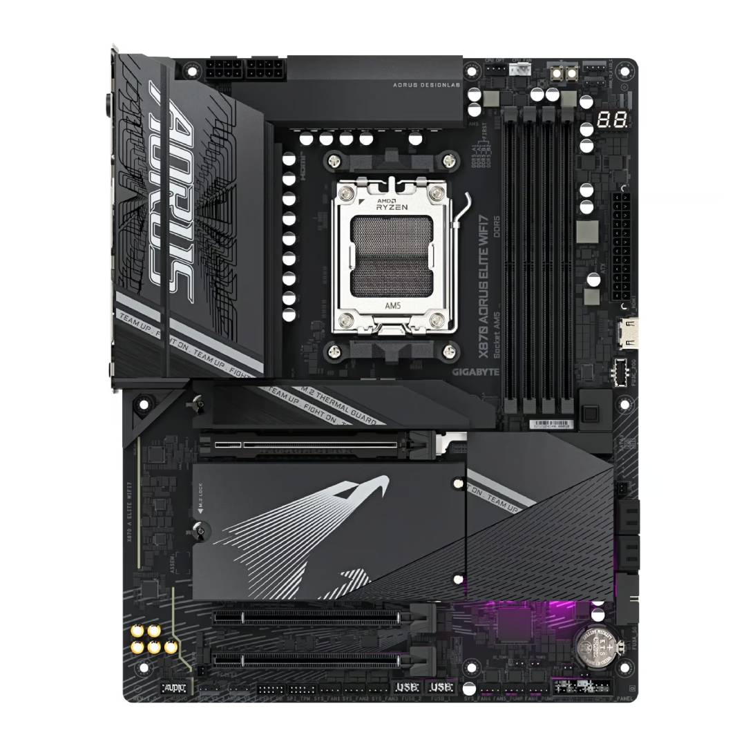 Placa Madre X870 Aorus ELITE WIFI 7, AM5, DDR5, M.2 5.0, ATX