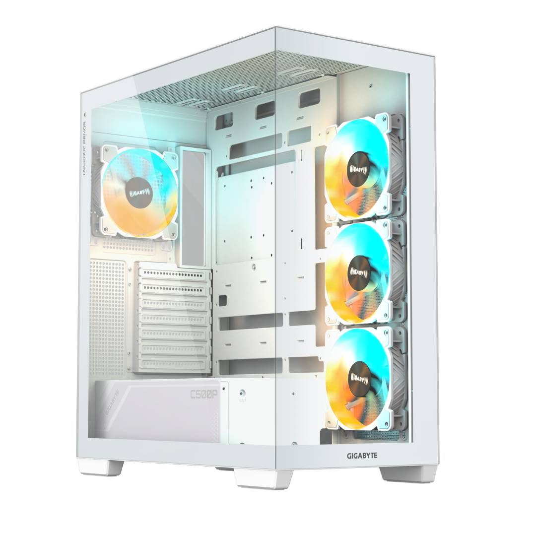 Gabinete Gigabyte C500 Panoramic Vidrio Templado ATX Blanco