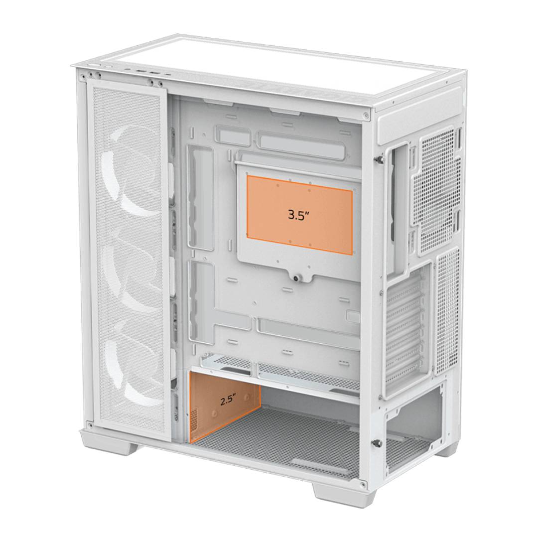 Gabinete Gigabyte C500 Panoramic Vidrio Templado ATX Blanco