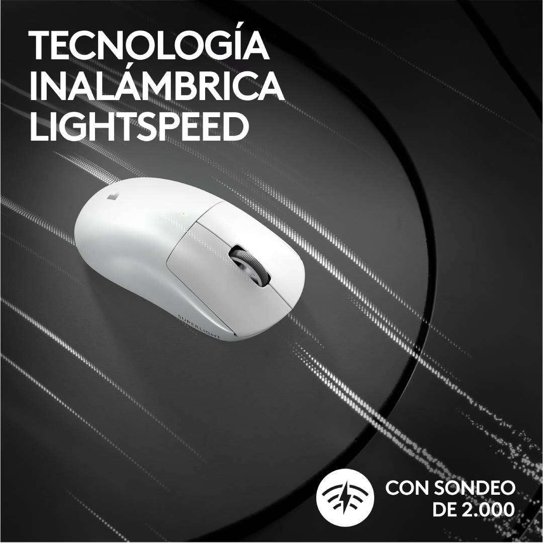 OPEN BOX Mouse Logitech Pro X Superlight 2 Lightspeed Blanco