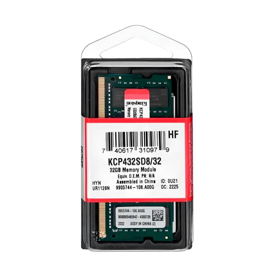Memoria RAM Kingston Notebook 32GB 3200Mhz DDR4