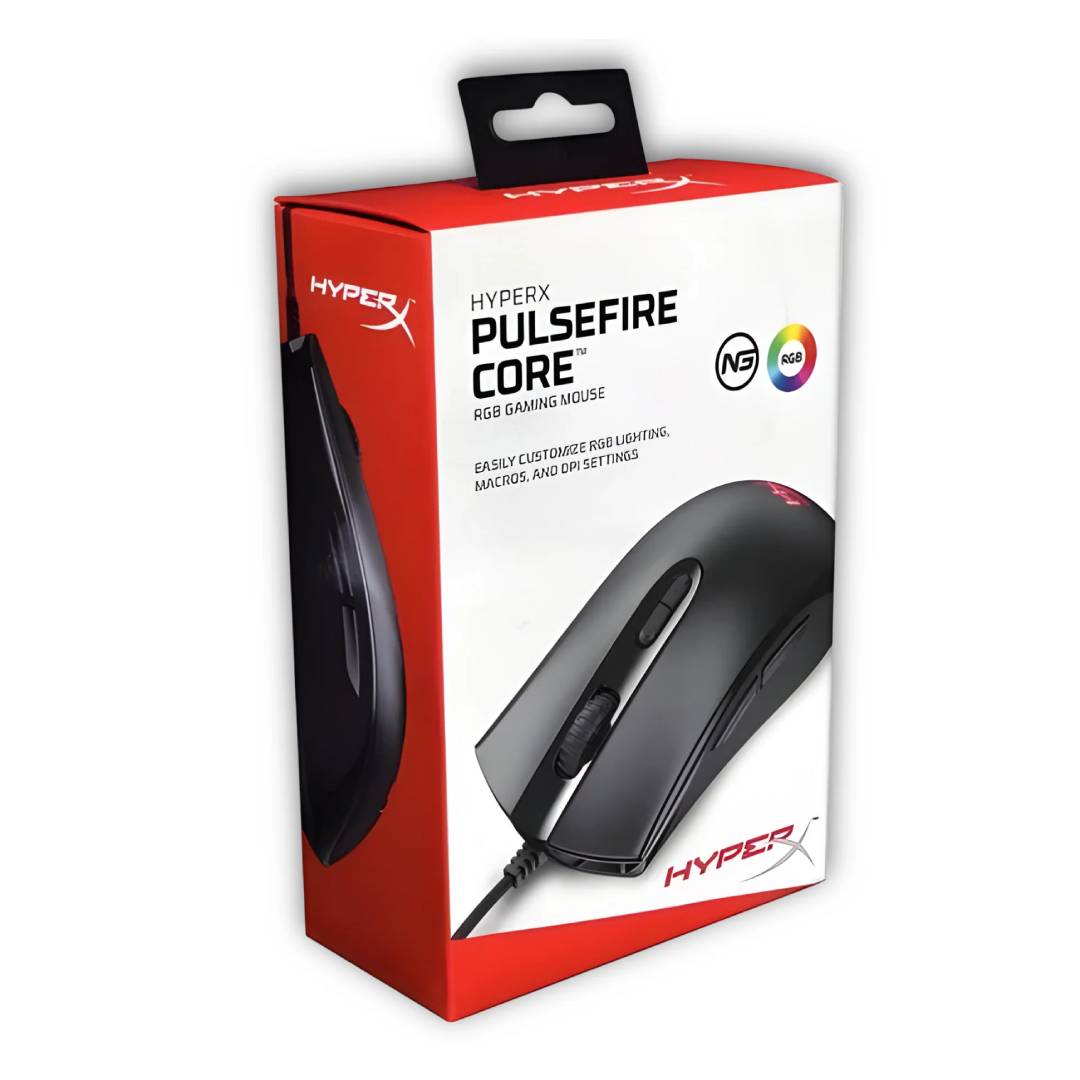 Mouse Gamer Hyperx Pulsefire Core Rgb 7 Botones 6200 Dpi