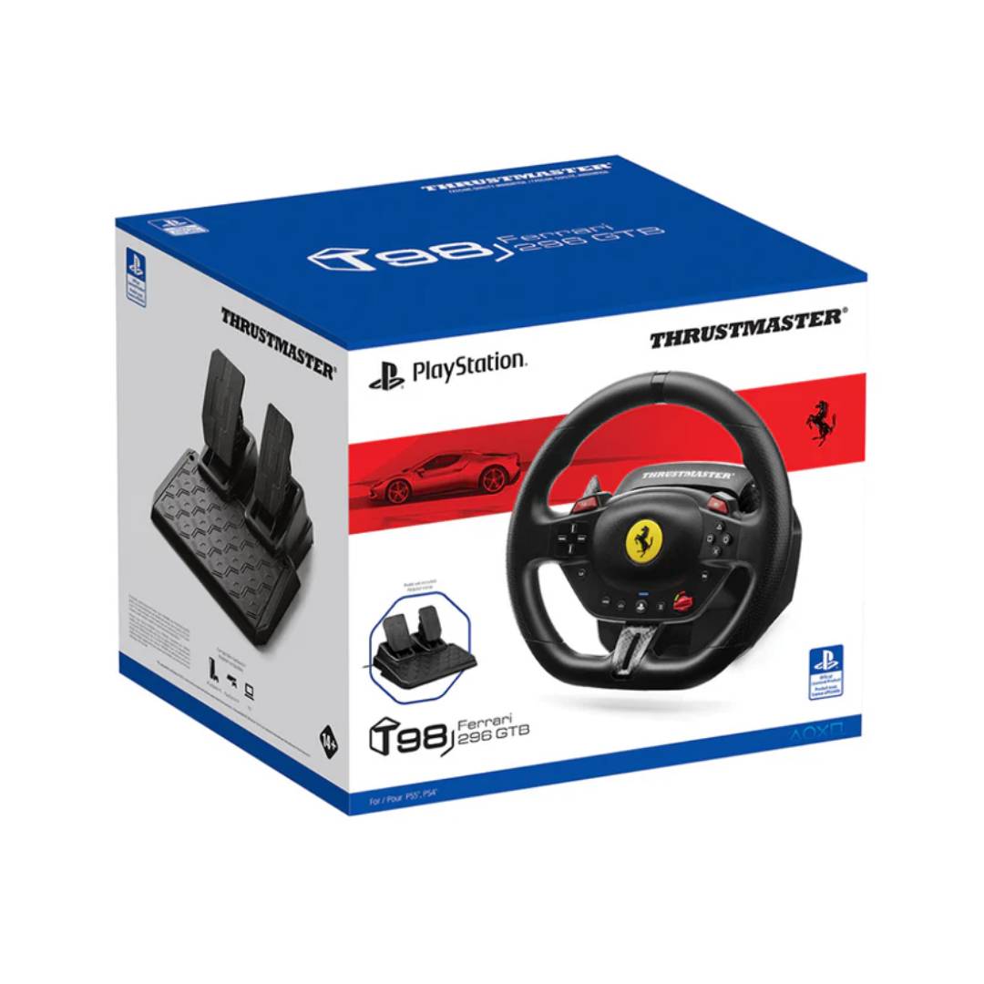 (PREVENTA) Volante y Pedales Thrustmaster T98 FERRARI 296 GTB para PS5