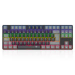 Teclado T-Dagger Bora Rainbow Lite T-TGK313BG-LIT Negro/Gris