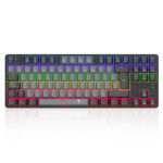 Teclado T-Dagger Bora Rainbow Lite T-TGK313GB-LIT Gris/Negro