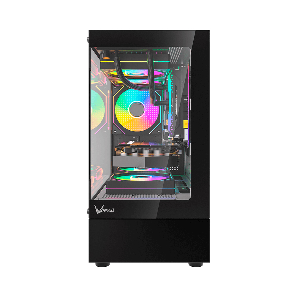 Gabinete Formula Crystal Z1CM PLUS Black AR