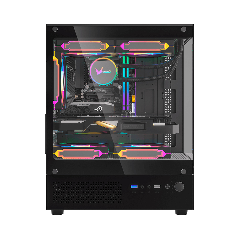 Gabinete Formula Crystal Z1CM PLUS Black AR