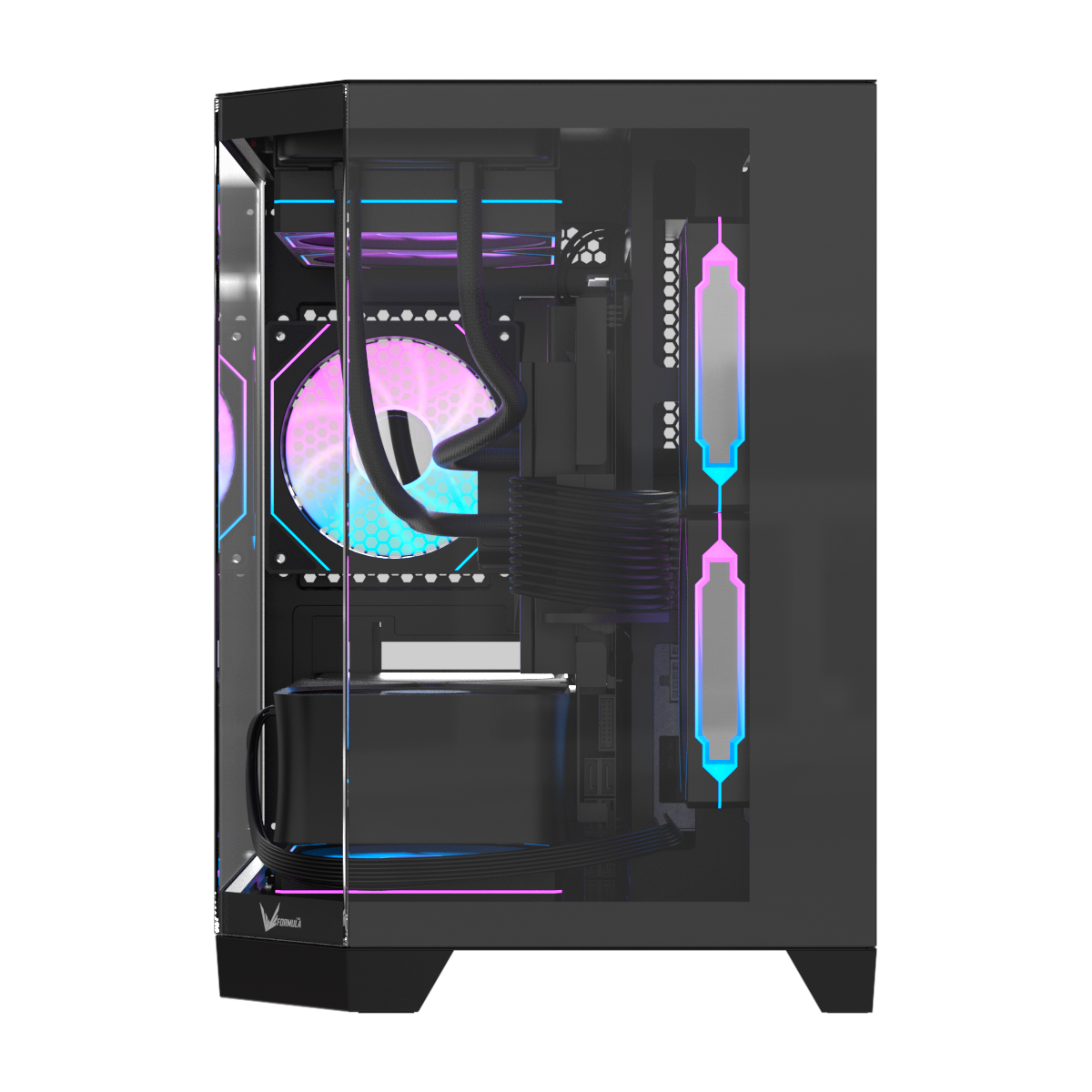 Gabinete Formula Crystal Z6M FLOE Black