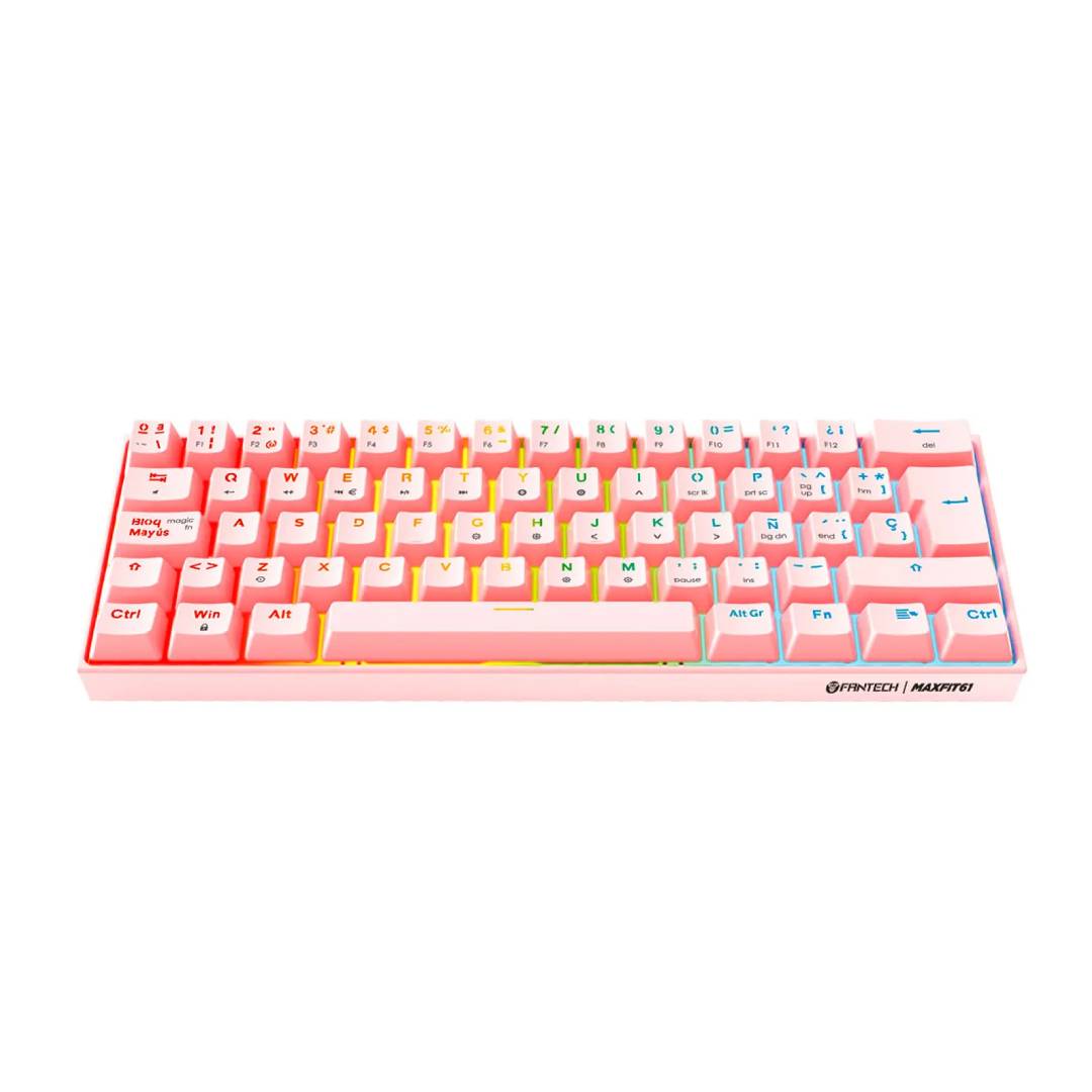 Teclado Fantech MK857 MAXFIT61 Sakura Español Sw. Red