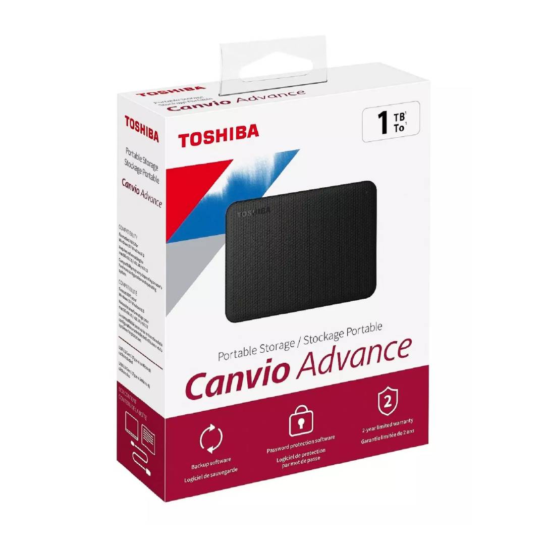 Disco Duro Externo Toshiba Canvio Advance 1TB Negro
