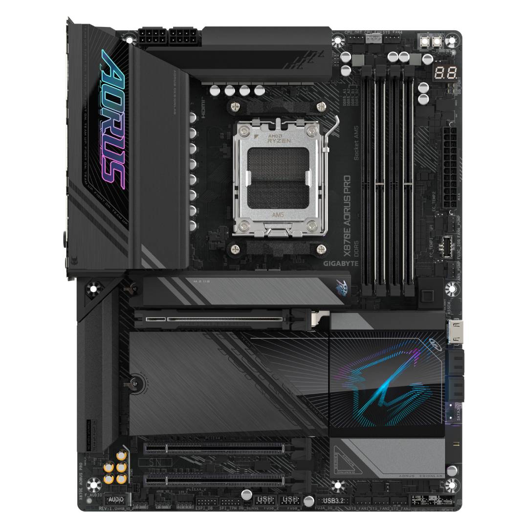 Placa Madre Gigabyte X870E AORUS PRO, AM5, DDR5, ATX