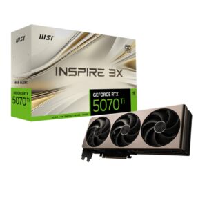 Tarjeta de Video MSI Geforce RTX 5070 Ti 16G INSPIRE 3X OC