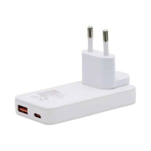 Cargador Rapido Philco QC668 65W Ultra Plano USB A, C