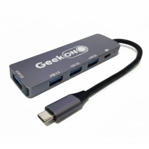 Hub GeekOn Tipo C 5 en 1 - 4x USB 3.0 - USB-C 5V